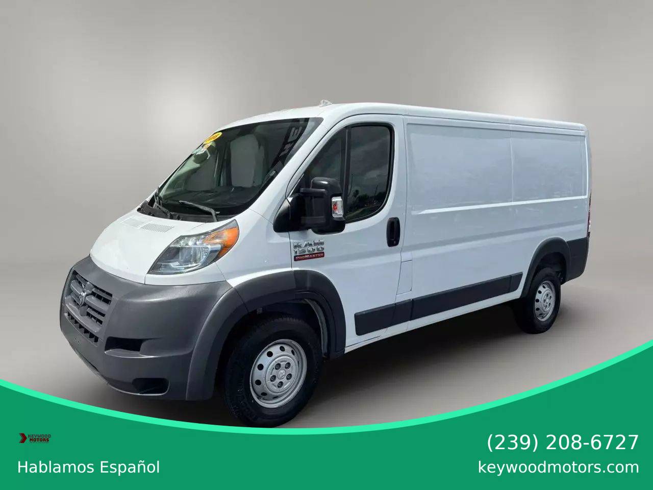 2018 Ram ProMaster Cargo Van 1500 — Cargo Van — 89,183 mi — Fort Myers, FL