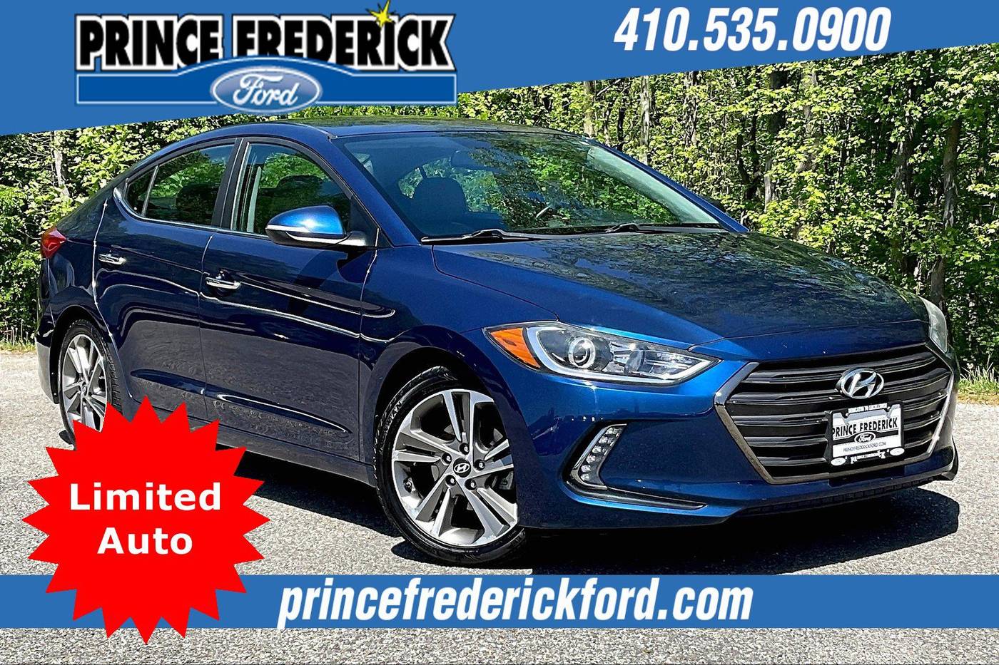 2017 Hyundai Elantra Limited — Sedan — 95,498 mi — Prince Frederick, MD