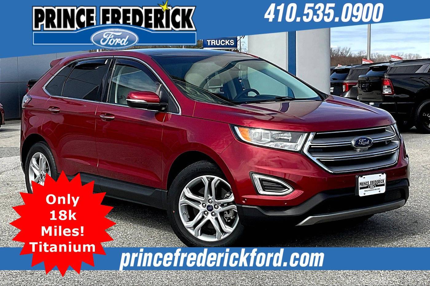 2018 Ford Edge Titanium — SUV — 18,273 mi — Prince Frederick, MD