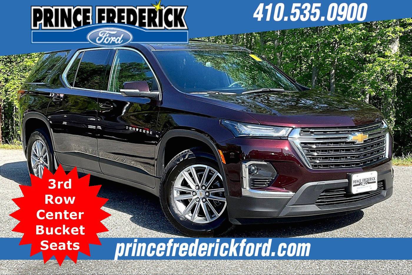 2023 Chevrolet Traverse LT Cloth — SUV — 34,035 mi — Prince Frederick, MD