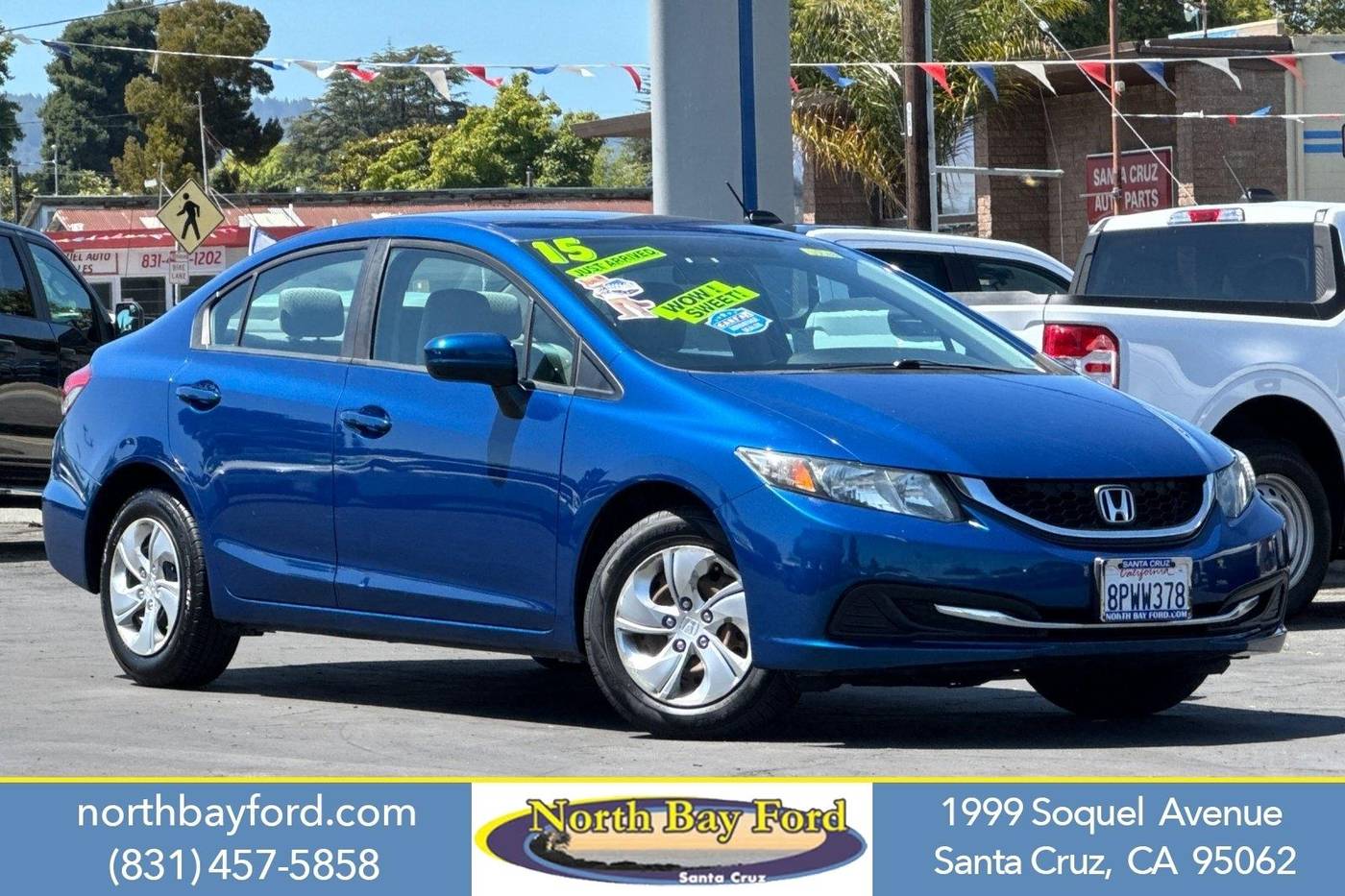 2015 Honda Civic LX — Sedan — 78,823 mi — Santa Cruz, CA