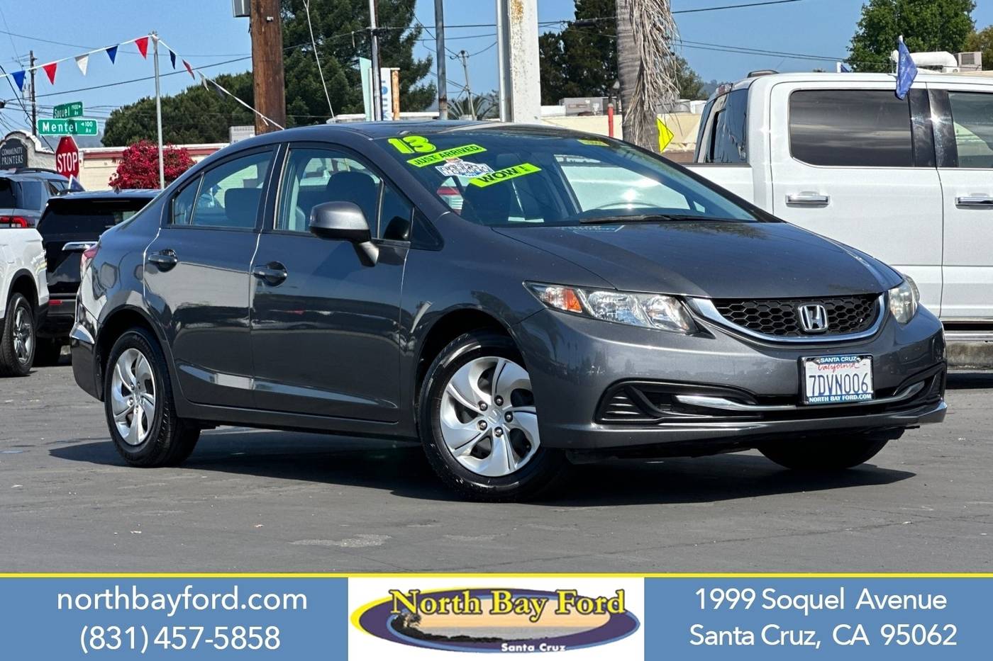 2013 Honda Civic LX — Sedan — 71,921 mi — Santa Cruz, CA