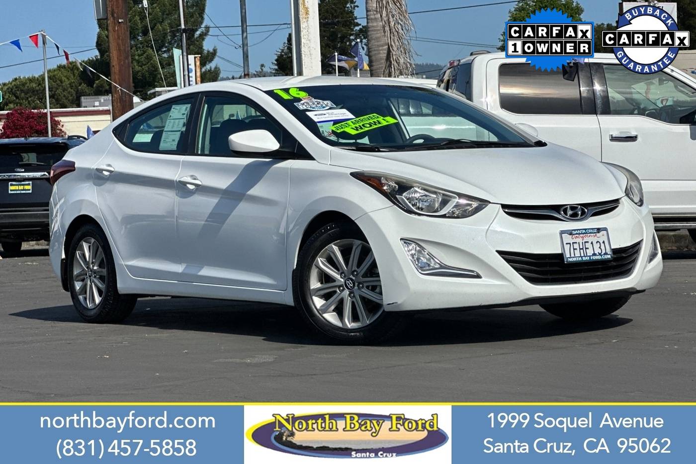 2016 Hyundai Elantra SE — Sedan — 76,183 mi — Santa Cruz, CA