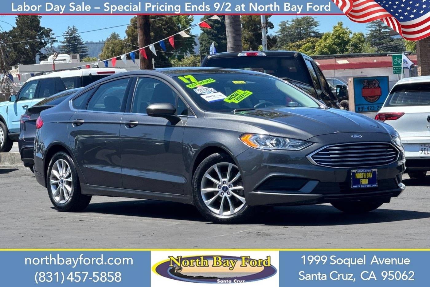 2017 Ford Fusion SE — Sedan — 72,699 mi — Santa Cruz, CA