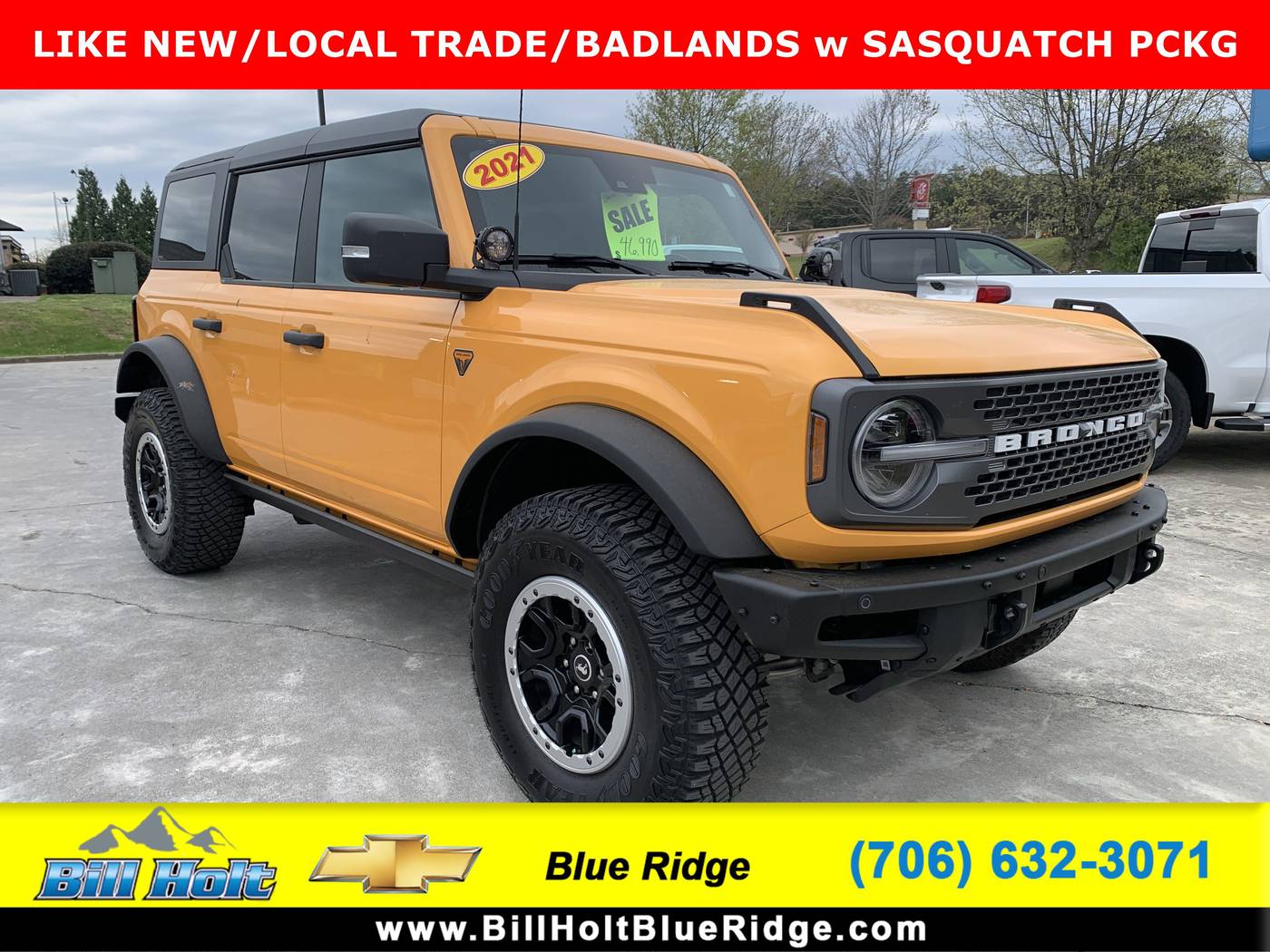2021 Ford Bronco Badlands — SUV — 11,627 mi — Blue Ridge, GA