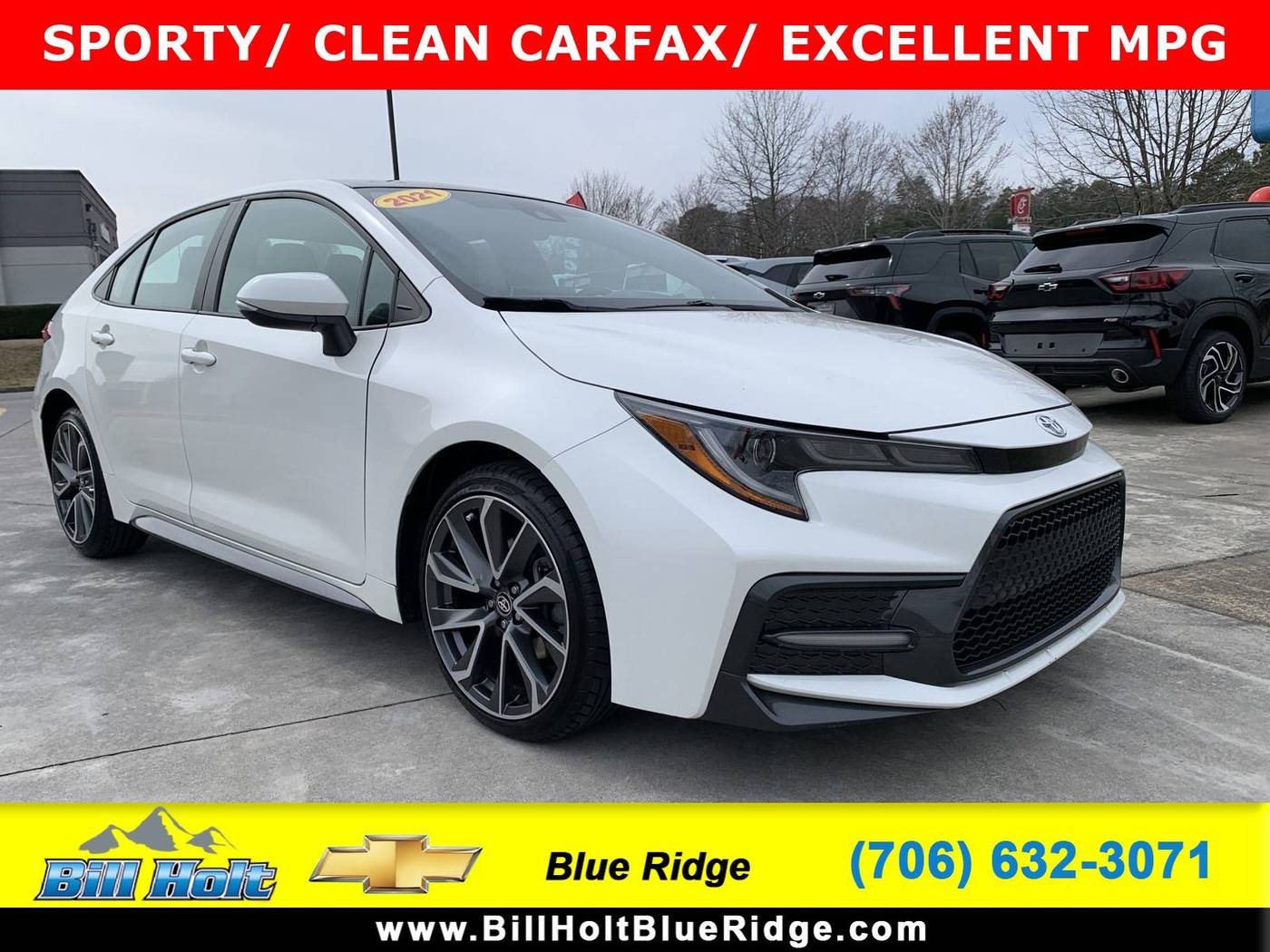 2021 Toyota Corolla SE — Sedan — 73,195 mi — Blue Ridge, GA