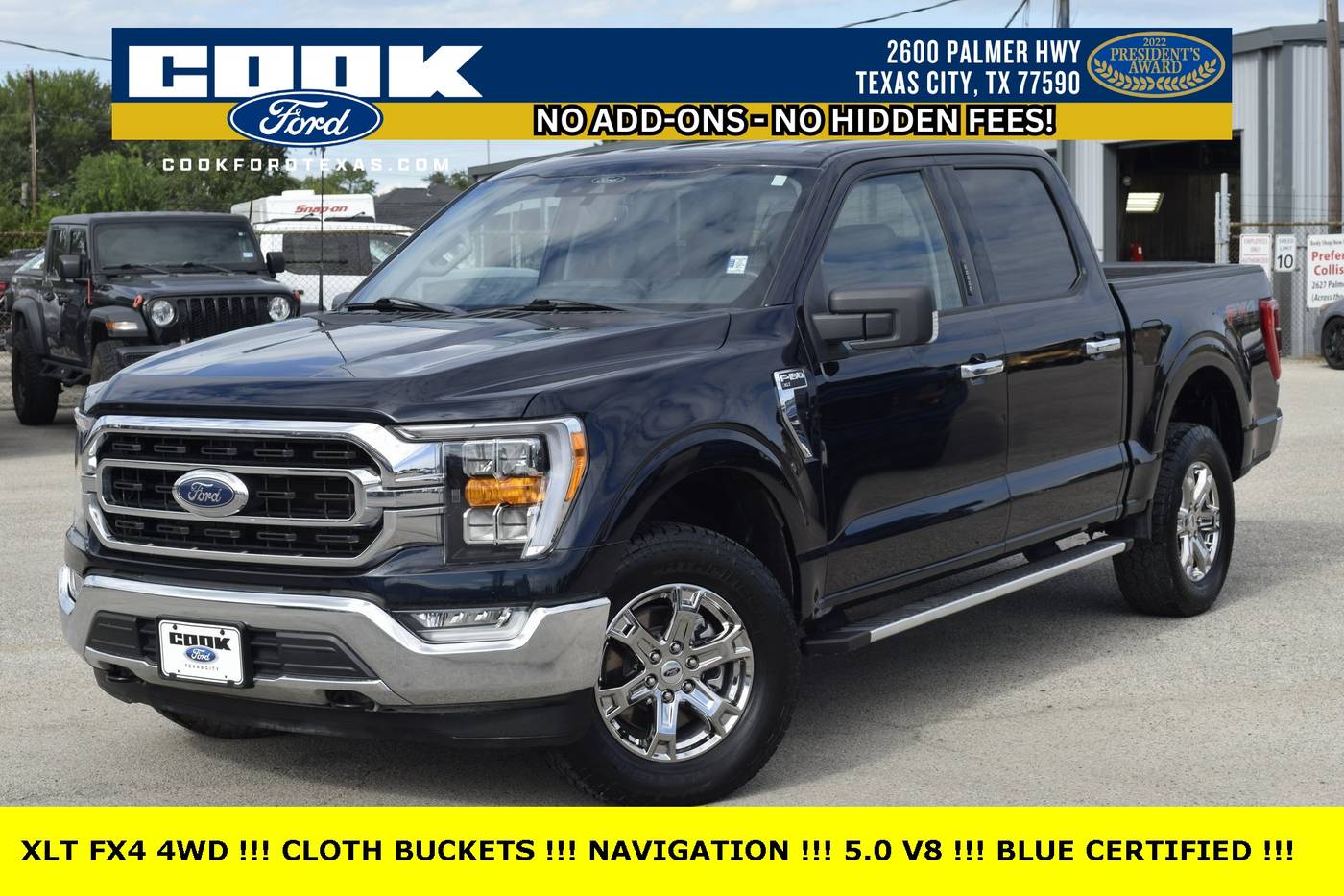 2022 Ford F-150 XLT — Pickup Truck — 76,427 mi — Texas City, TX