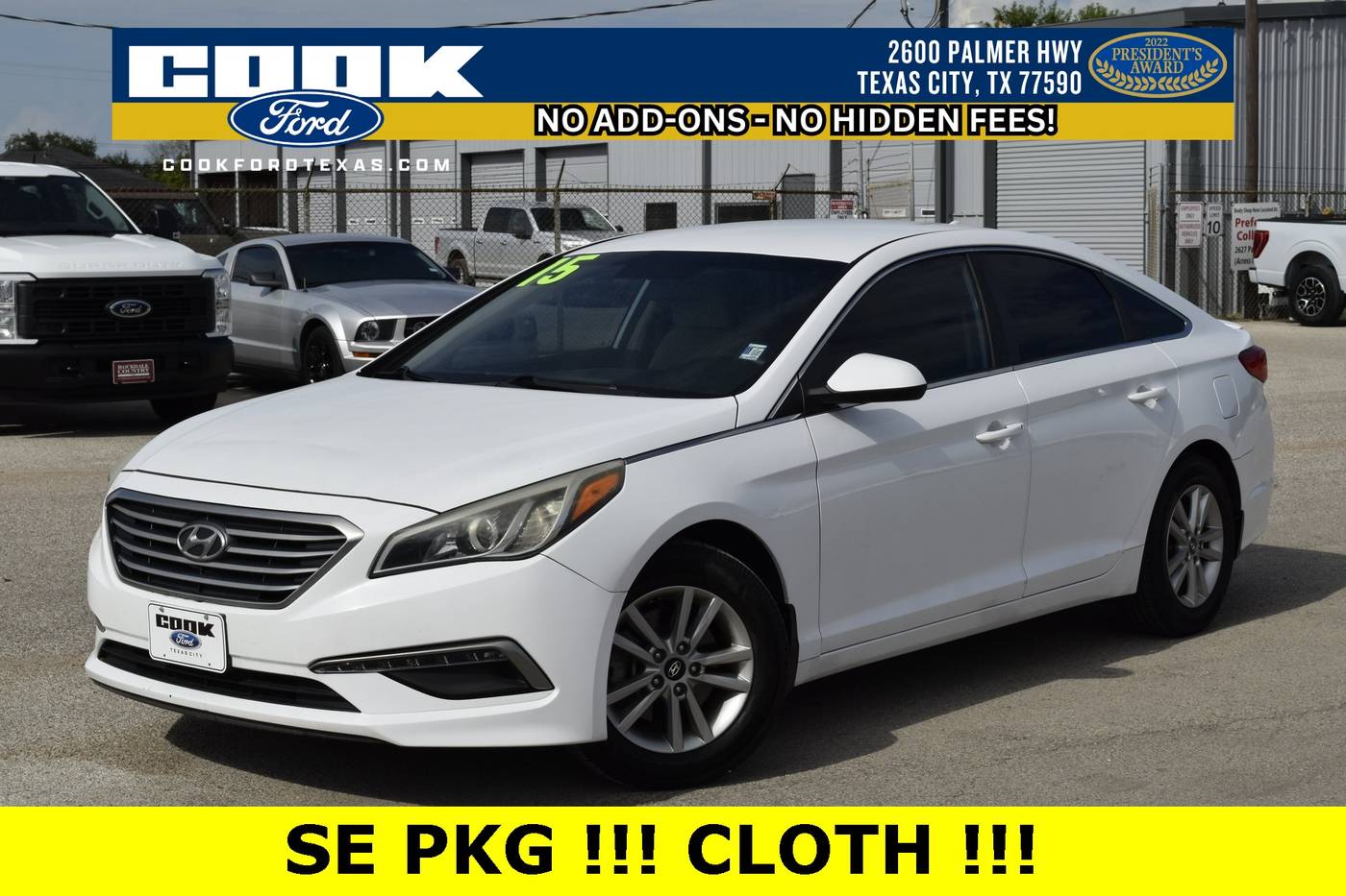 2015 Hyundai Sonata SE — Sedan — 54,410 mi — Texas City, TX
