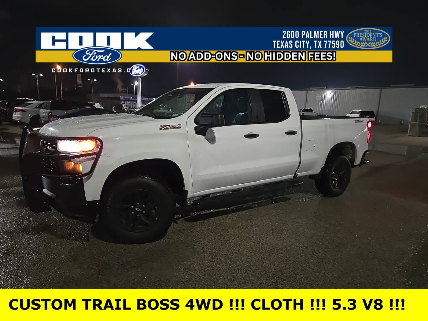 2019 Chevrolet Silverado 1500 Custom Trail Boss — Pickup Truck — 137,255 mi — Texas City, TX
