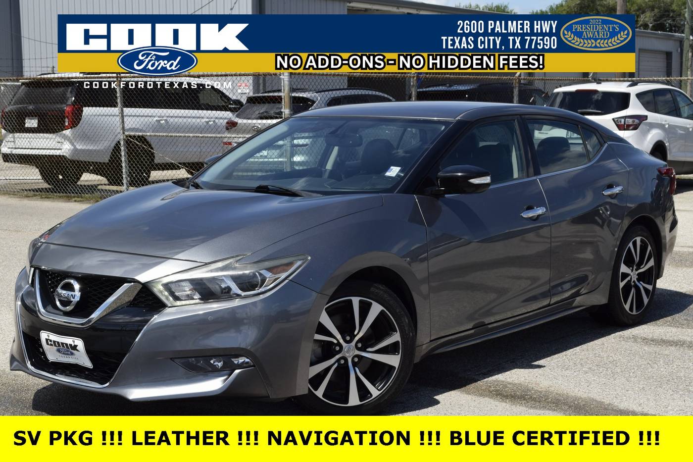 2018 Nissan Maxima SV — Sedan — 52,218 mi — Texas City, TX