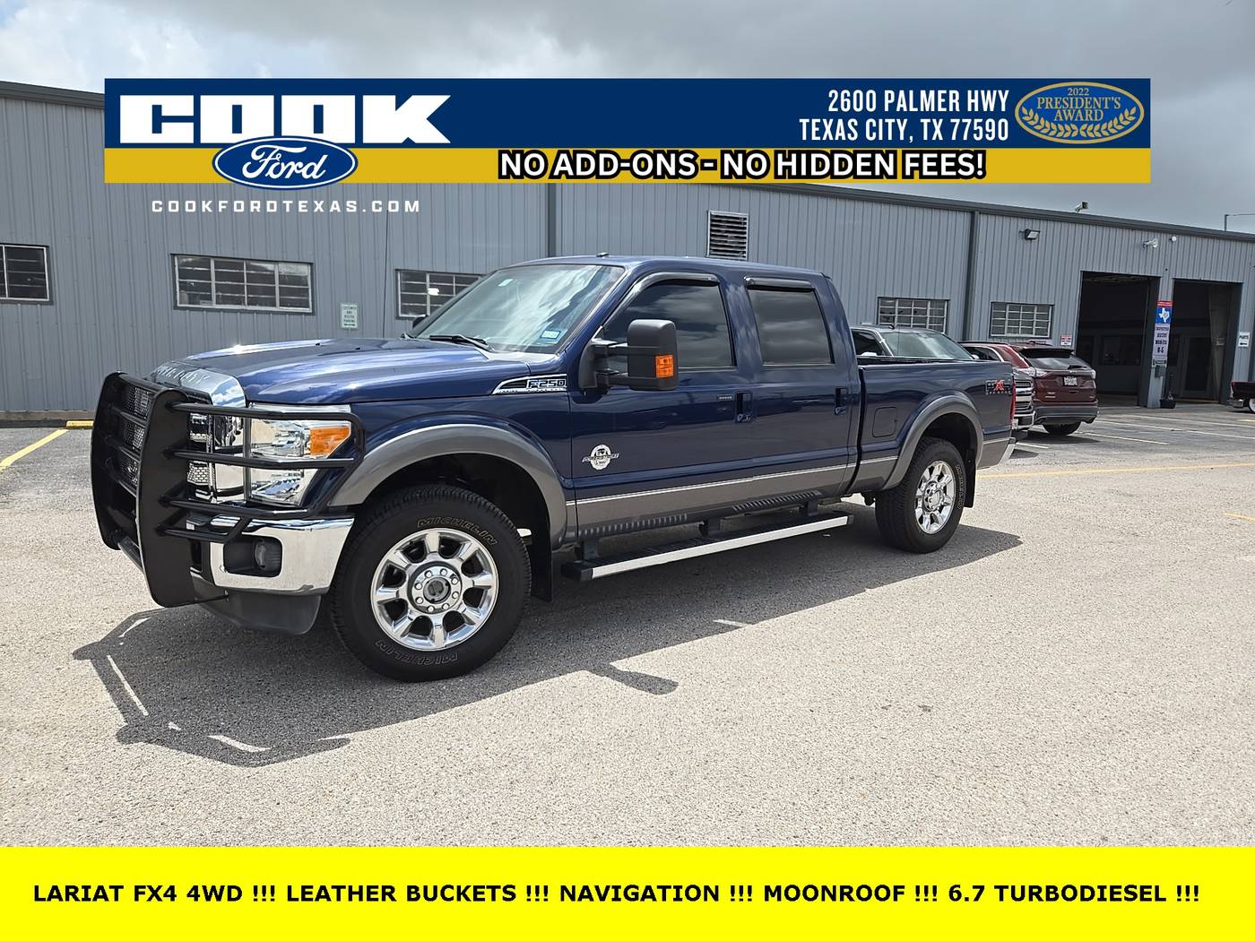 2011 Ford Super Duty F-250 Lariat — Pickup Truck — 73,776 mi — Texas City, TX