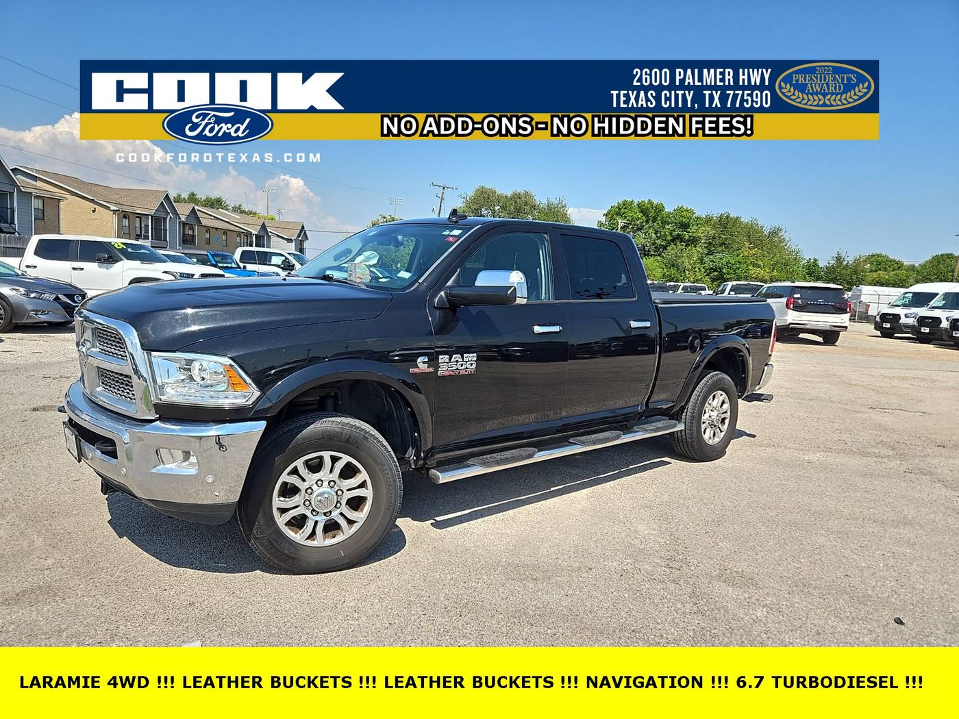 2017 Ram 3500 Laramie — Pickup Truck — 110,198 mi — Texas City, TX
