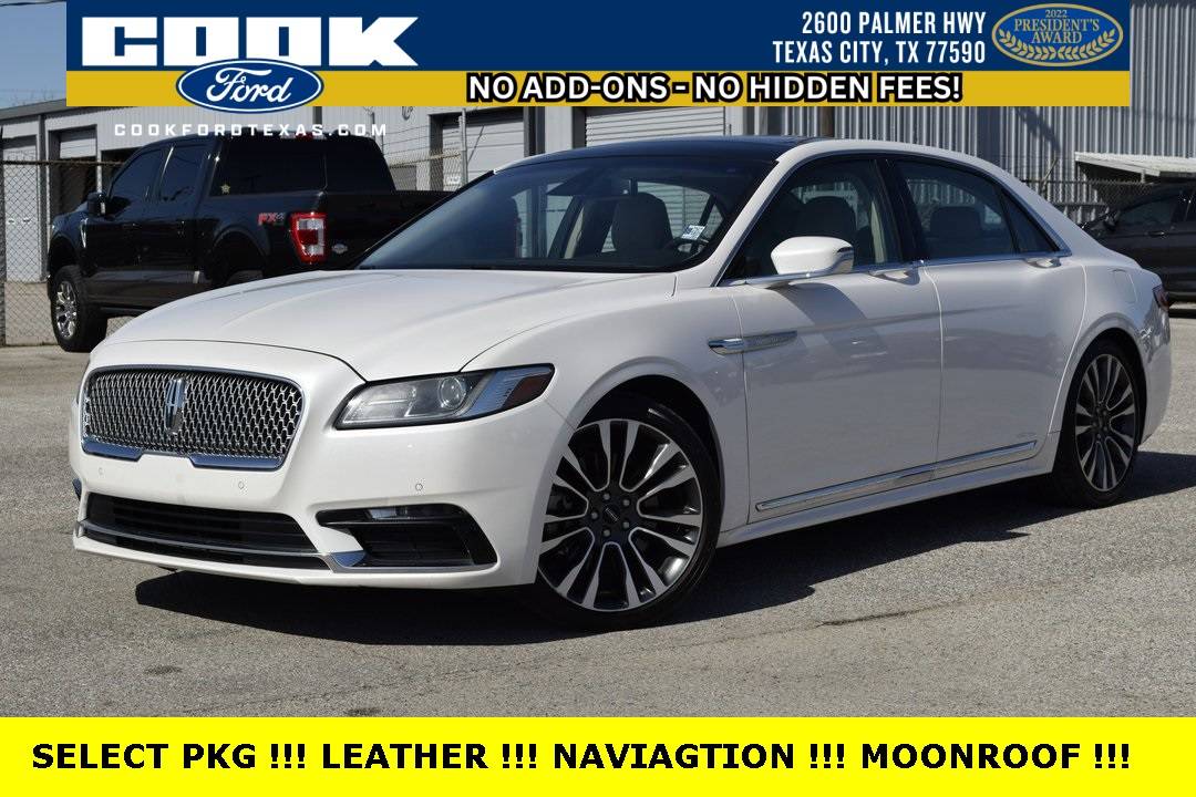 2018 Lincoln Continental Select — Sedan — 58,779 mi — Texas City, TX