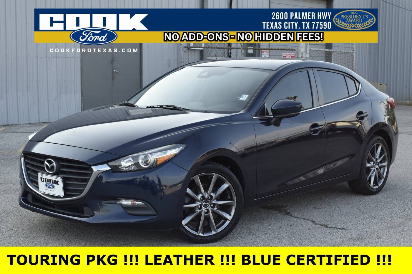2018 Mazda Mazda3 Touring — Sedan — 108,284 mi — Texas City, TX