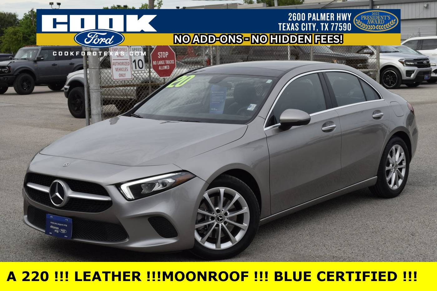 2020 Mercedes-Benz A-Class A 220 — Sedan — 40,566 mi — Texas City, TX