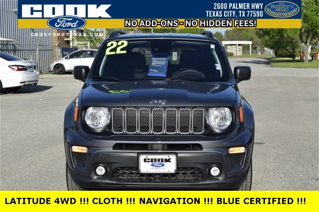 2022 Jeep Renegade Latitude — SUV — 21,743 mi — Texas City, TX