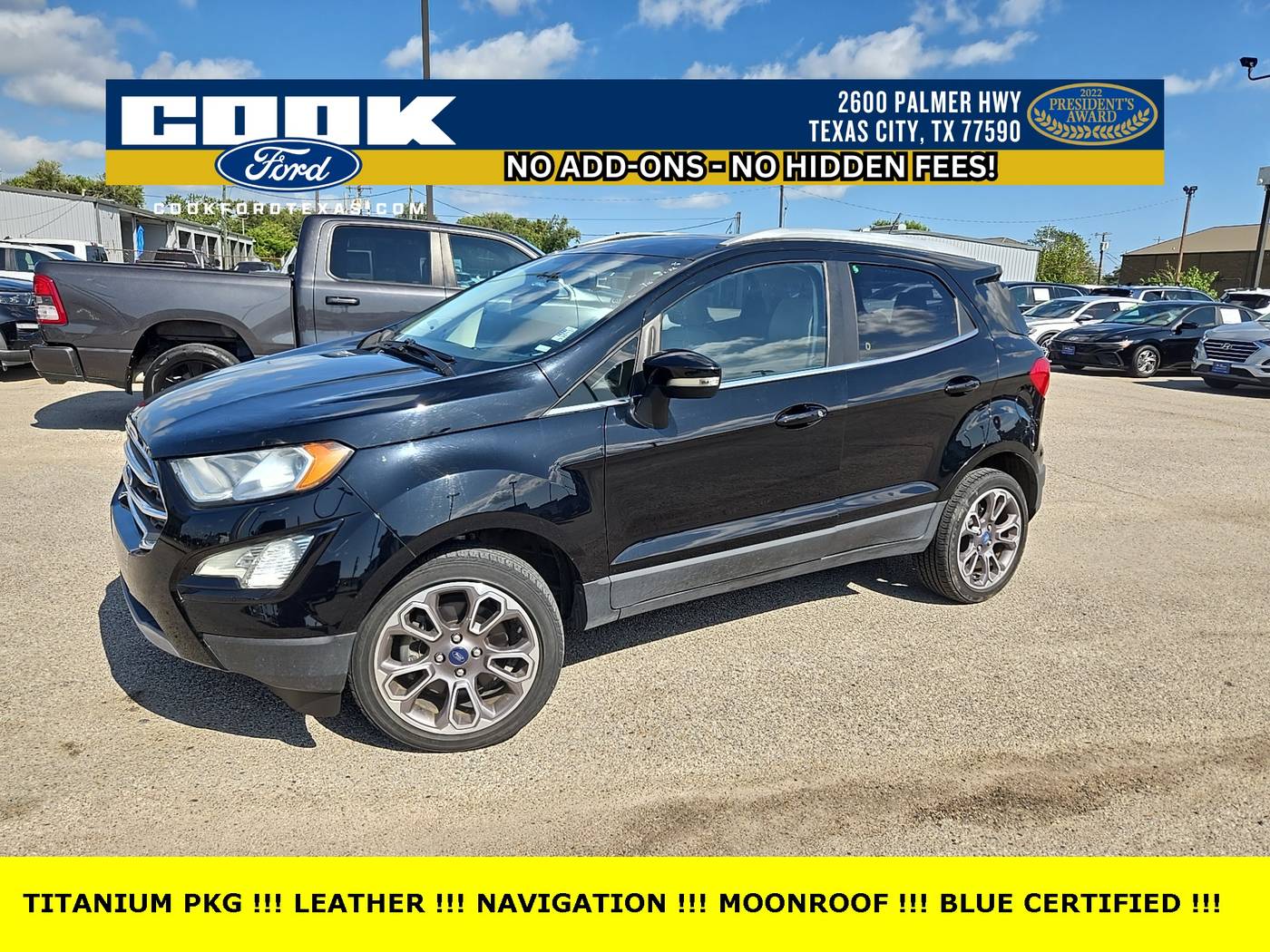 2021 Ford EcoSport Titanium — SUV — 58,883 mi — Texas City, TX