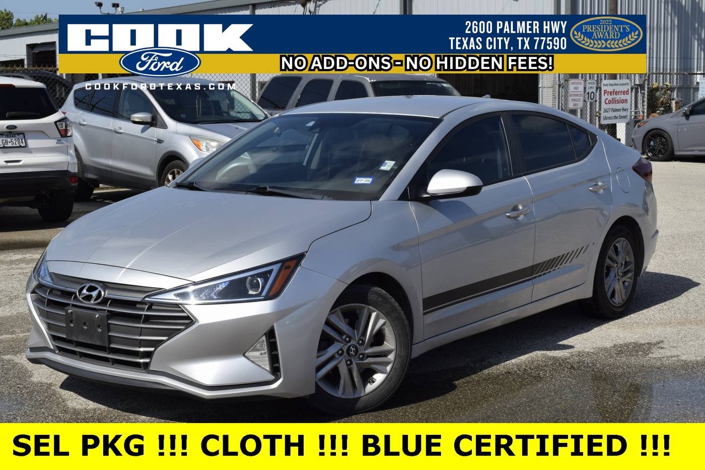 2019 Hyundai Elantra SEL — Sedan — 73,053 mi — Texas City, TX