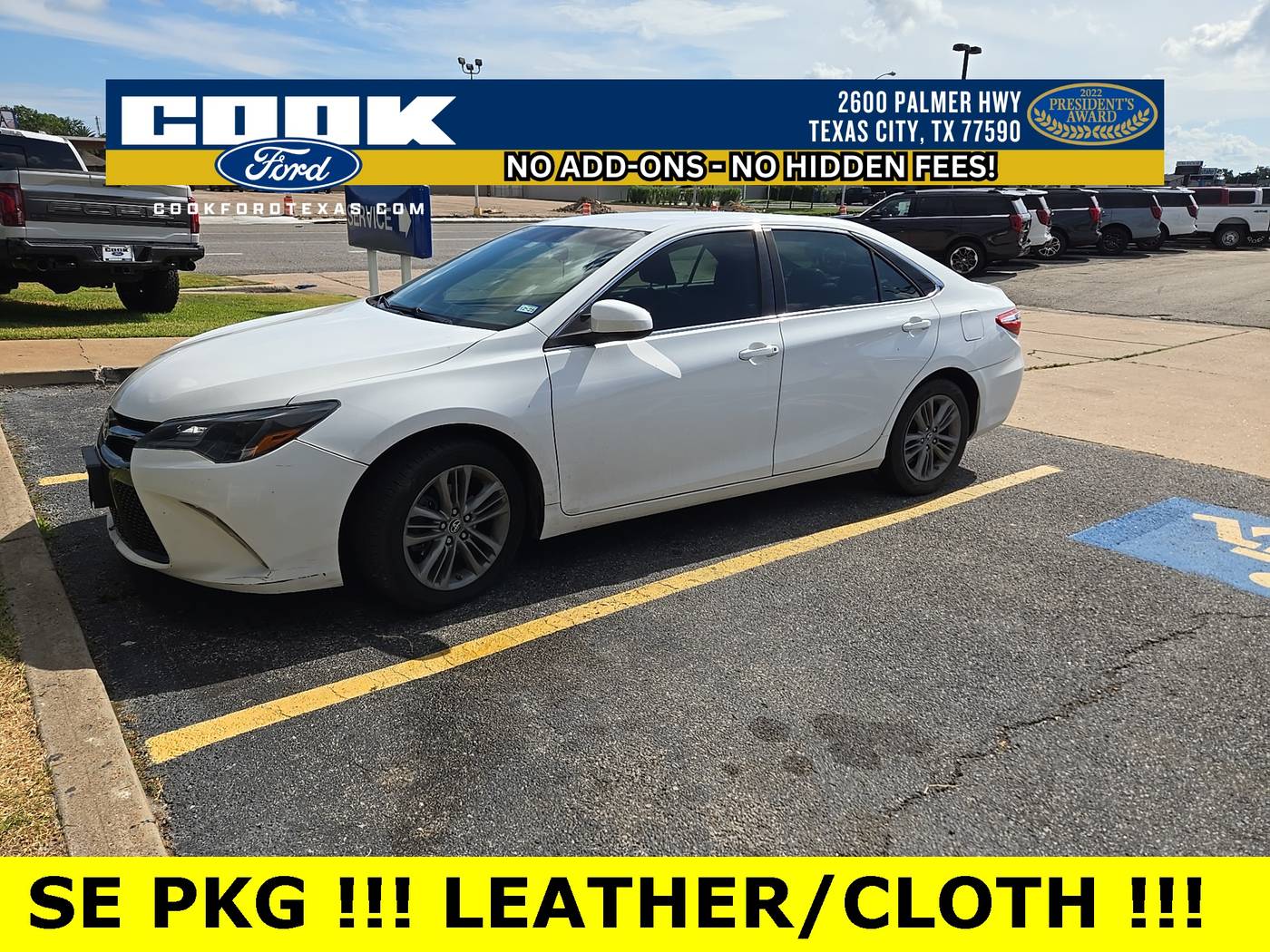 2016 Toyota Camry XLE — Sedan — 100,724 mi — Texas City, TX