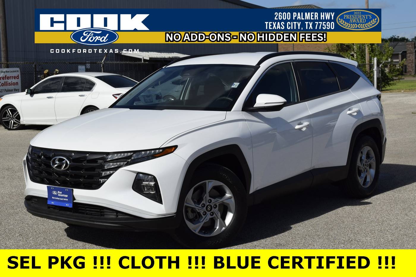 2022 Hyundai Tucson SEL — SUV — 46,911 mi — Texas City, TX