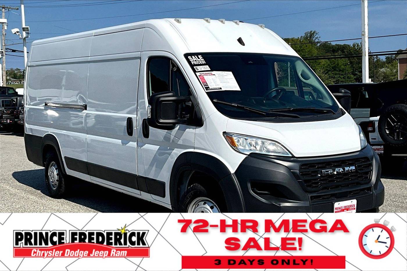2023 Ram ProMaster Cargo Van 3500 — Cargo Van — 56,033 mi — Prince Frederick, MD