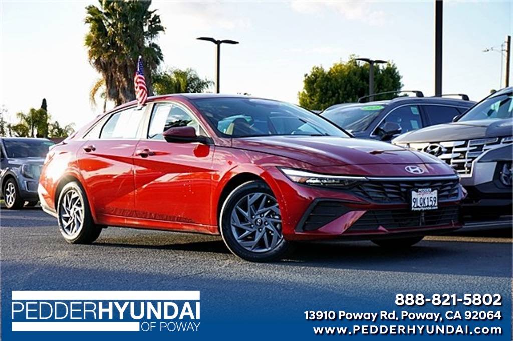 2024 Hyundai Elantra Hybrid Blue — Sedan — 12,002 mi — Poway, CA