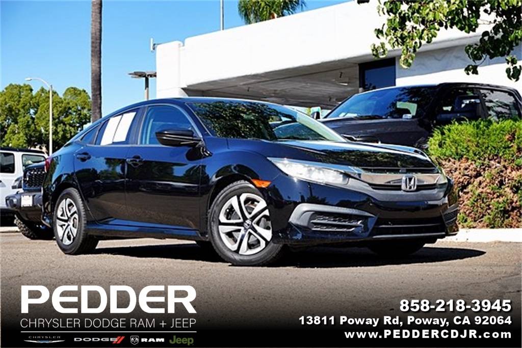 2016 Honda Civic LX — Sedan — 83,398 mi — Poway, CA