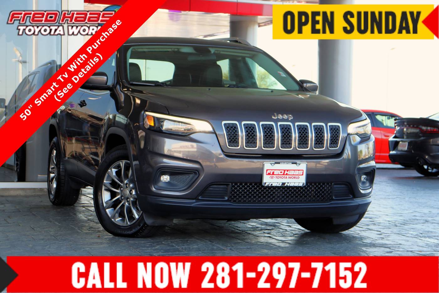 2019 Jeep Cherokee Latitude Plus — SUV — 54,442 mi — Spring, TX