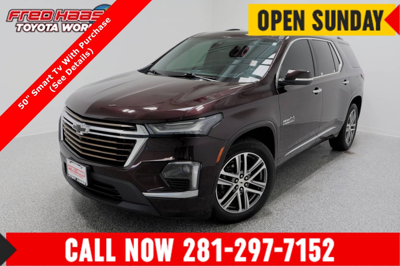 2022 Chevrolet Traverse High Country — SUV — 23,275 mi — Spring, TX