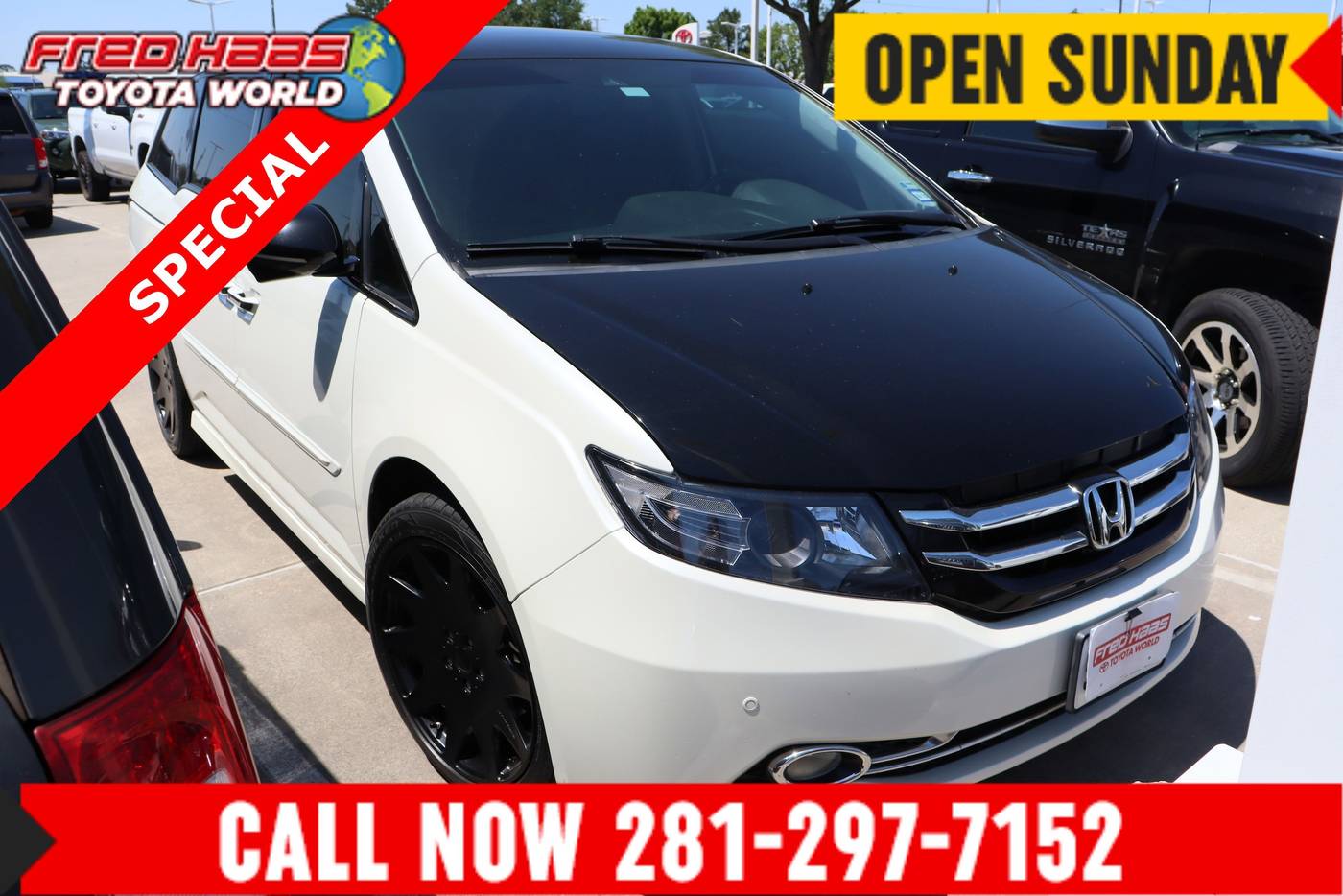 2016 Honda Odyssey Touring — Minivan — 100,945 mi — Spring, TX