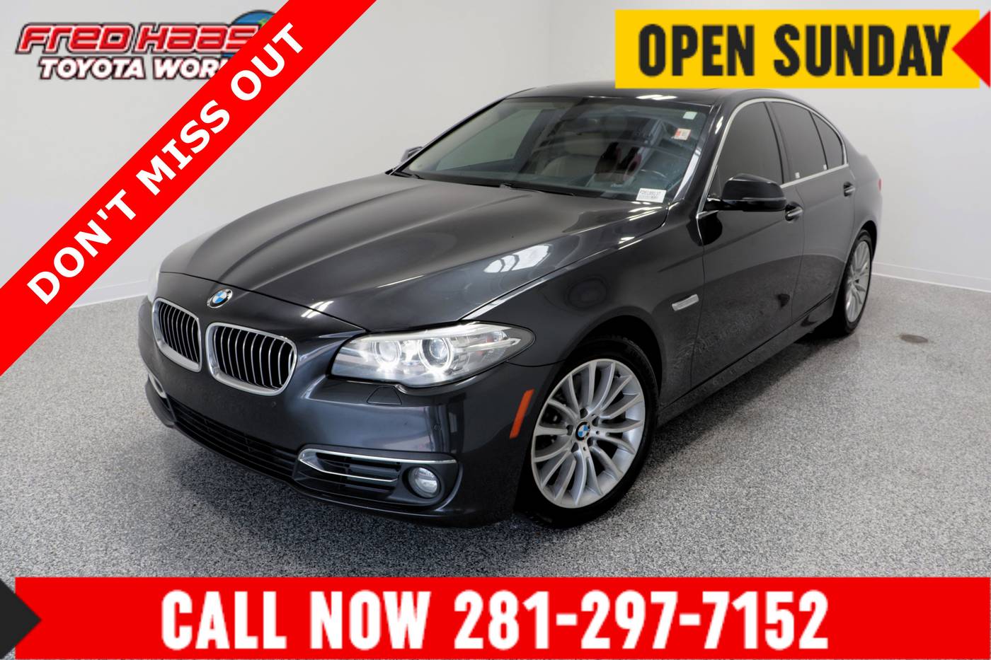 2015 BMW 5 Series 528i — Sedan — 92,813 mi — Spring, TX