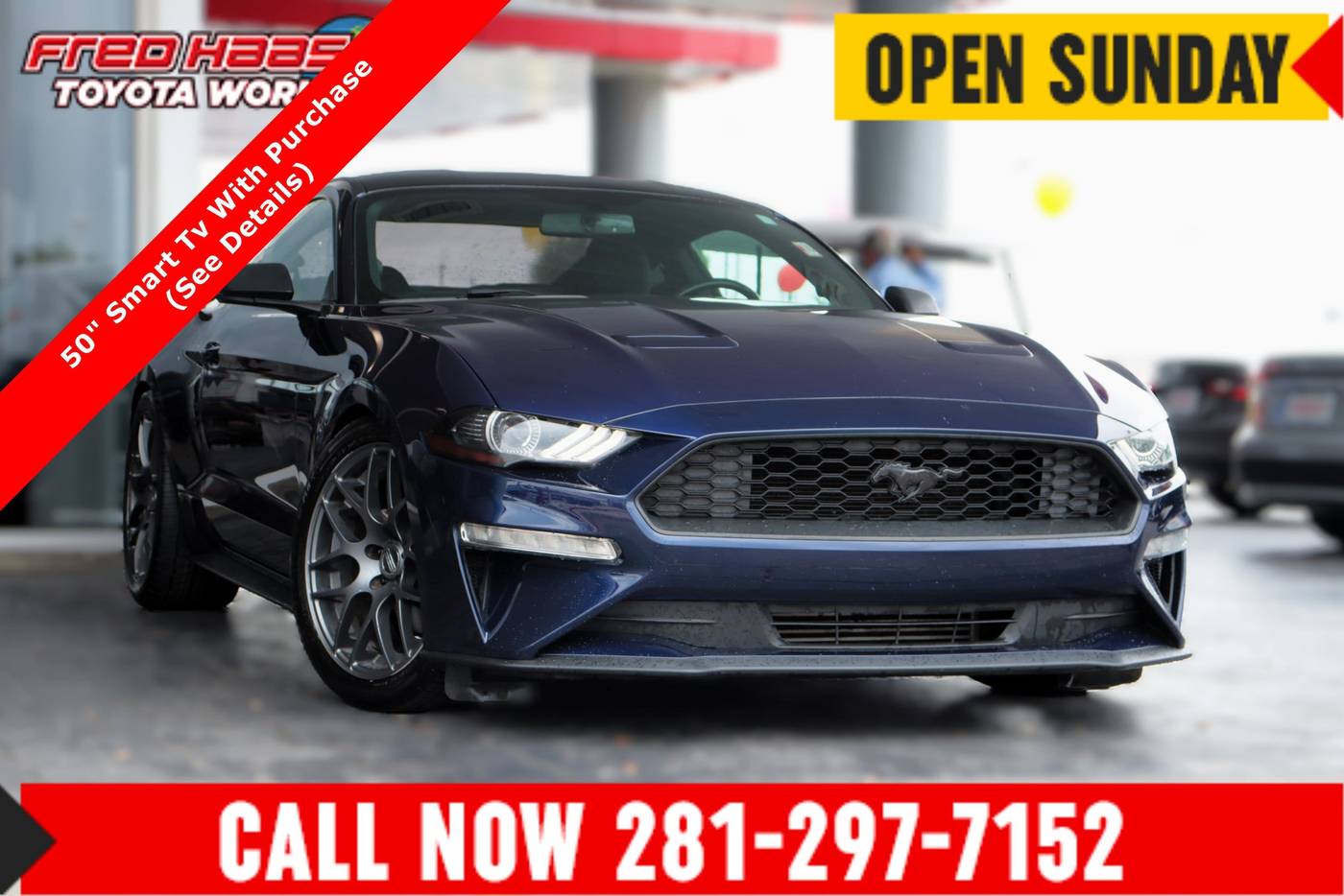 2018 Ford Mustang EcoBoost — Coupe — 75,642 mi — Spring, TX