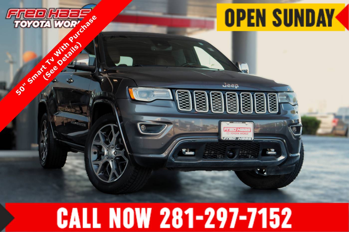 2020 Jeep Grand Cherokee Overland — SUV — 95,632 mi — Spring, TX