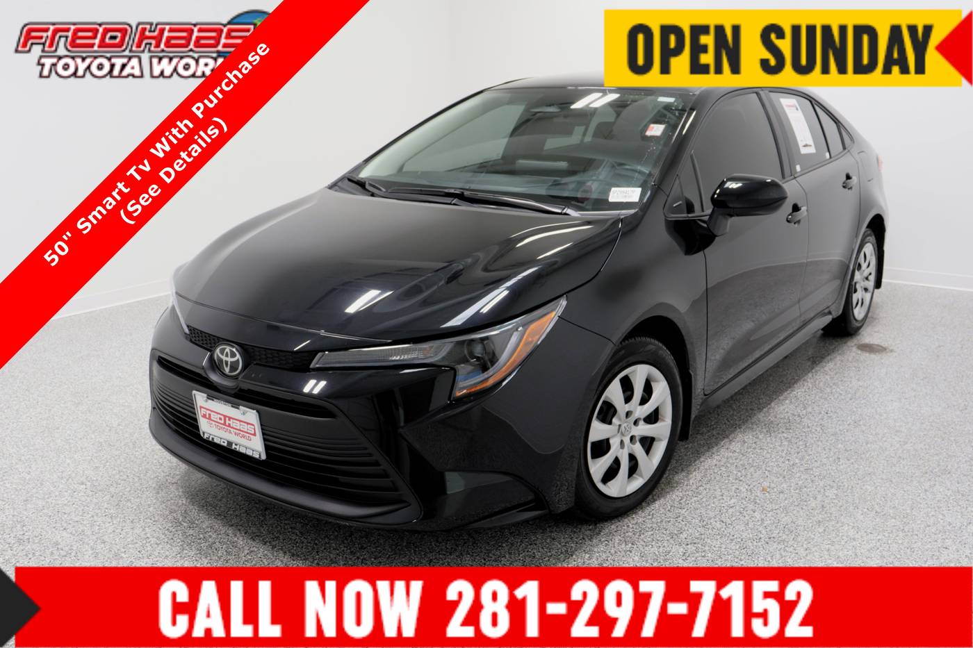 2025 Toyota Corolla LE — Sedan — 2,942 mi — Spring, TX