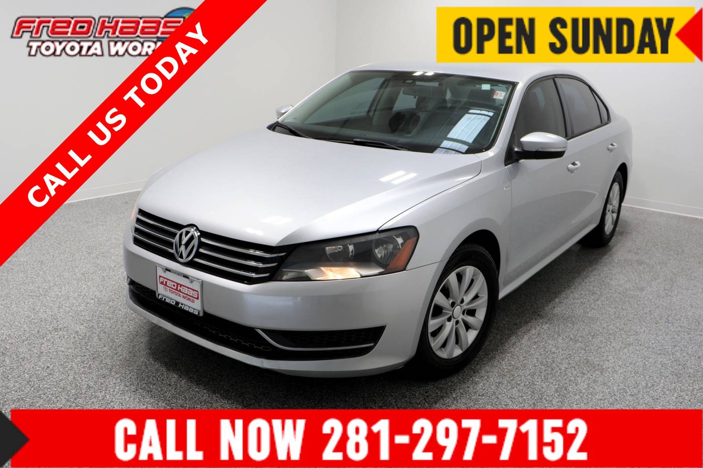 2014 Volkswagen Passat S — Sedan — 120,657 mi — Spring, TX