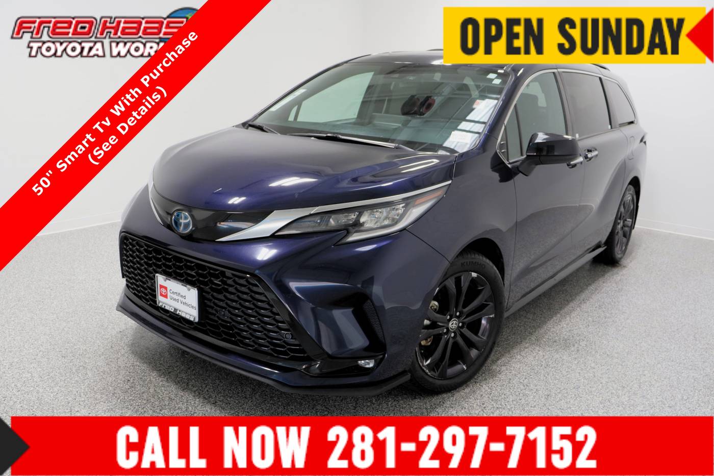 2022 Toyota Sienna XSE — Minivan — 56,343 mi — Spring, TX
