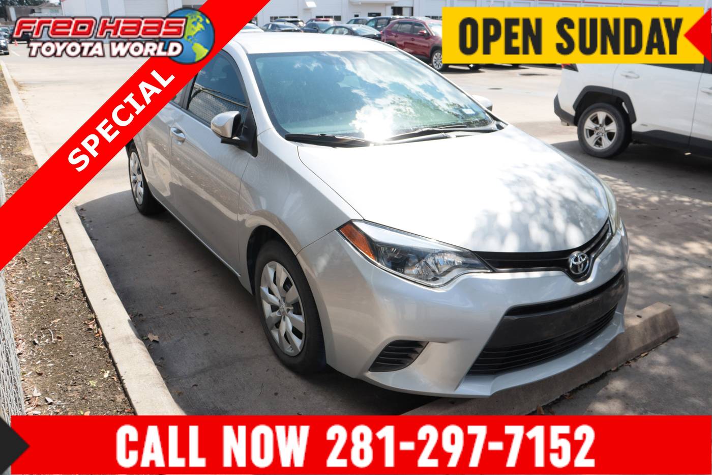 2015 Toyota Corolla LE — Sedan — 74,452 mi — Spring, TX