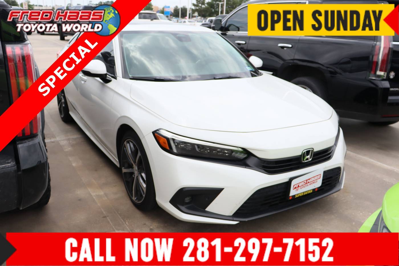 2023 Honda Civic Touring — Sedan — 36,586 mi — Spring, TX