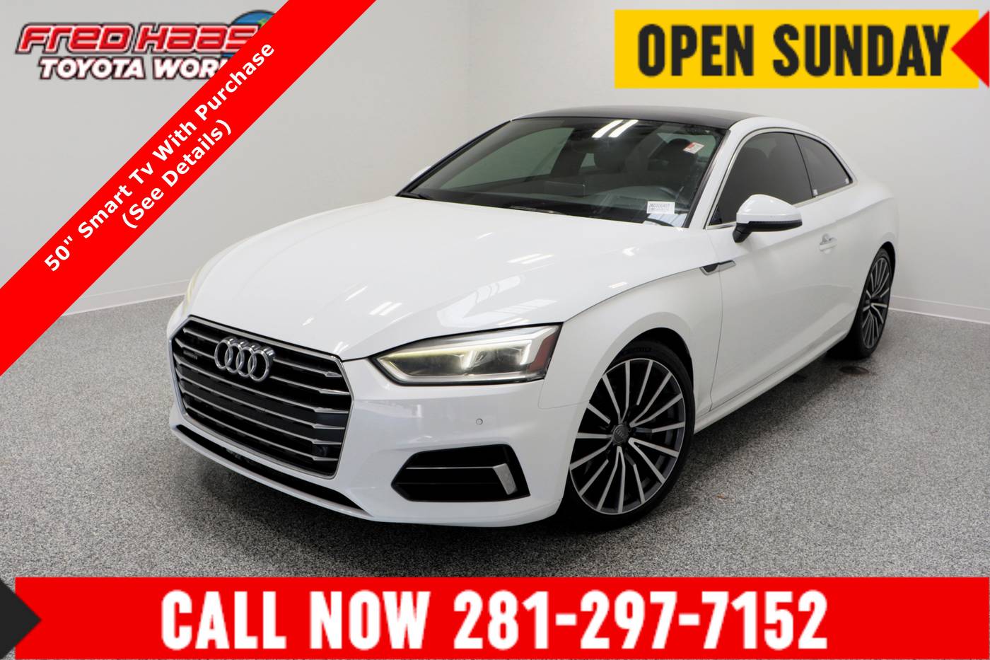 2018 Audi A5 Premium Plus — Coupe — 96,316 mi — Spring, TX