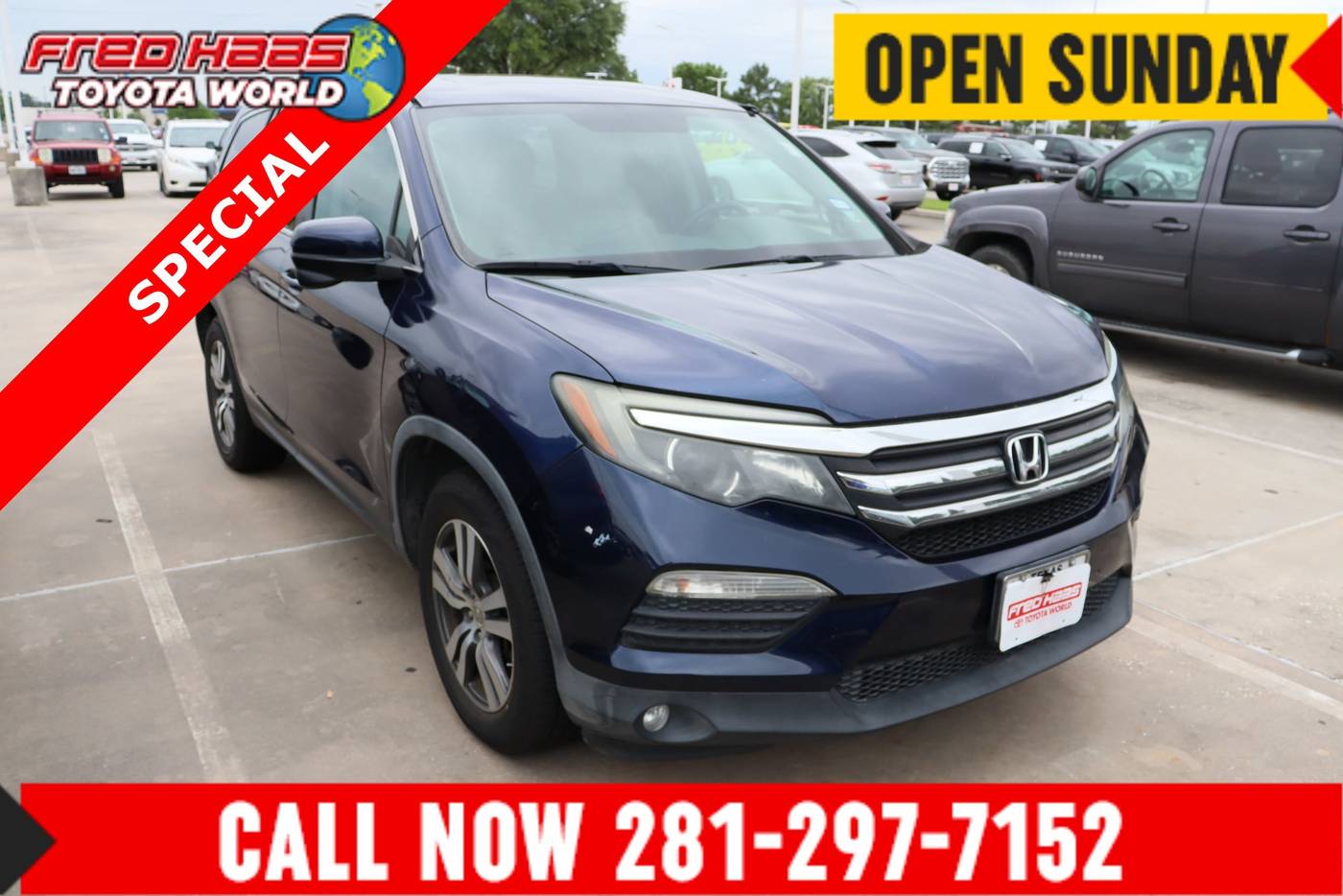 2016 Honda Pilot EX-L — SUV — 130,655 mi — Spring, TX