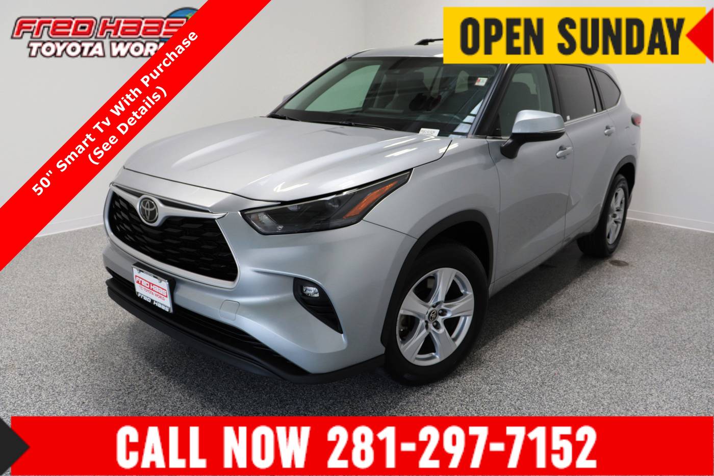 2023 Toyota Highlander LE — SUV — 32,584 mi — Spring, TX