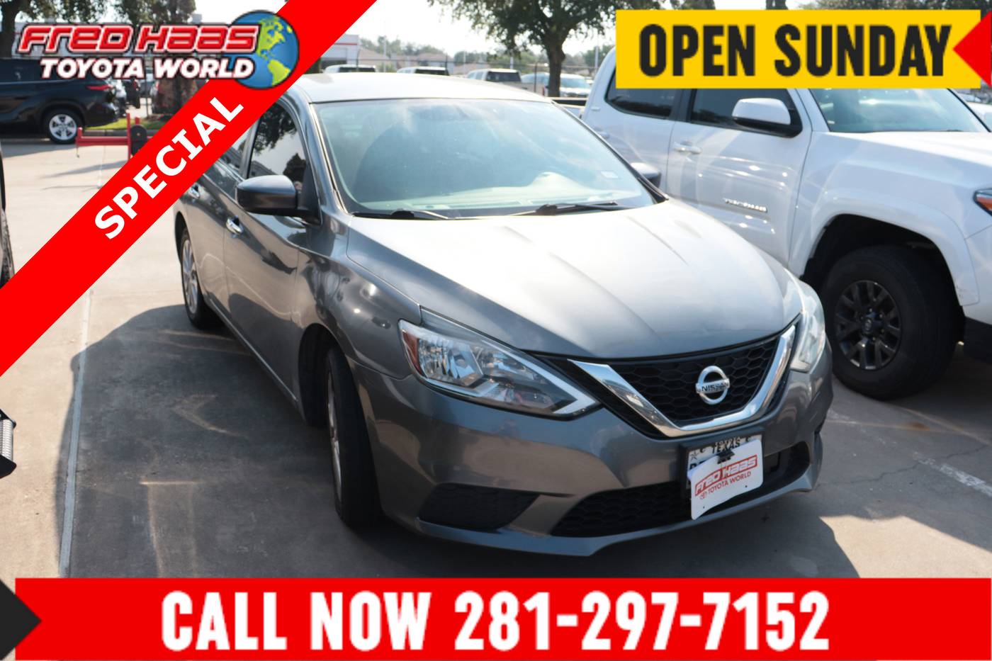 2019 Nissan Sentra SV — Sedan — 99,674 mi — Spring, TX