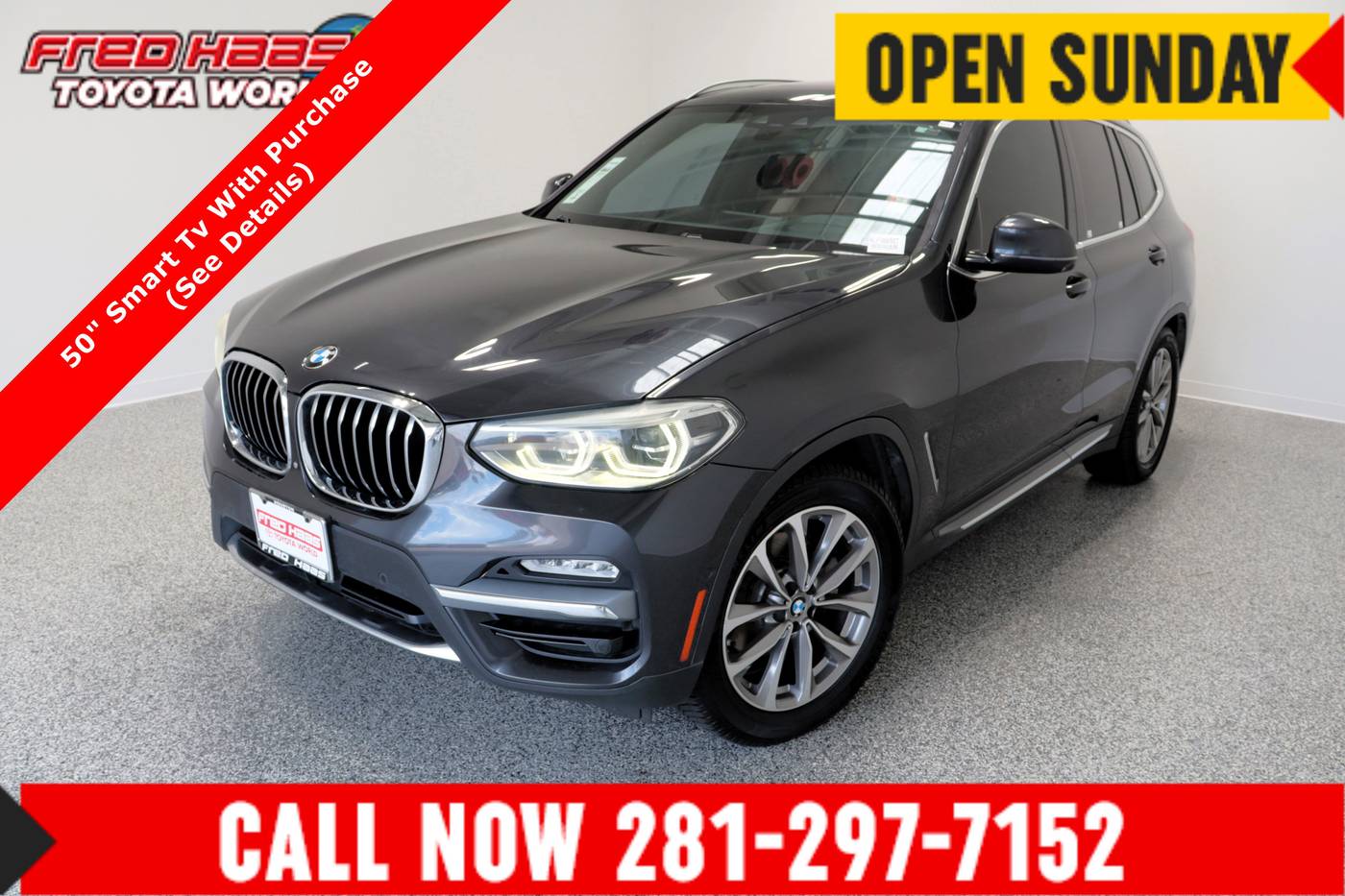 2019 BMW X3 30i — SUV — 102,528 mi — Spring, TX
