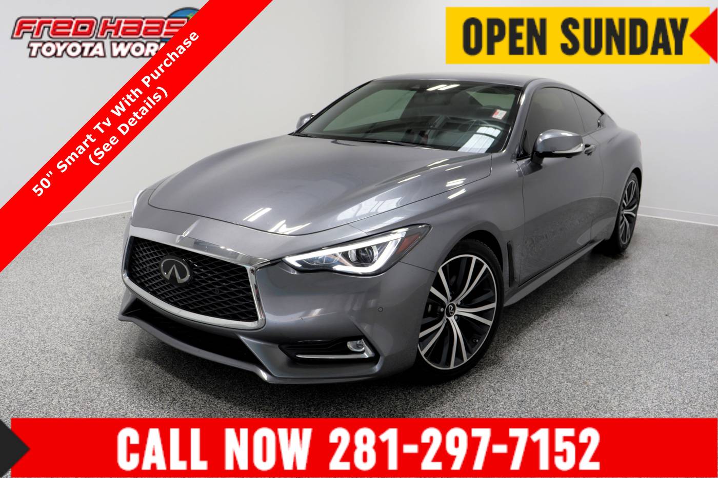 2021 INFINITI Q60 3.0t LUXE — Coupe — 46,985 mi — Spring, TX