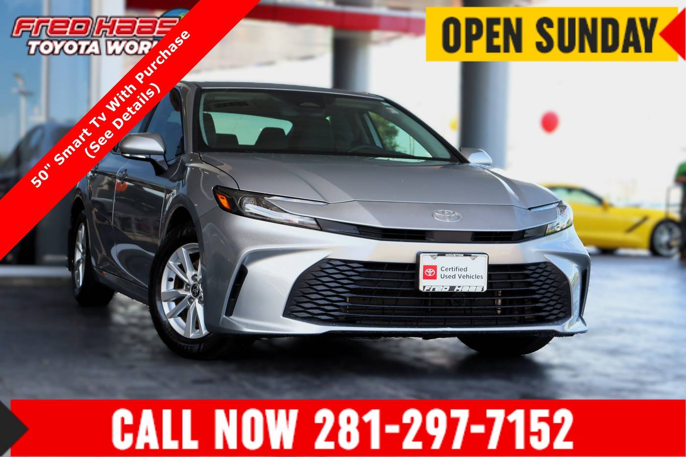 2025 Toyota Camry LE — Sedan — 8,520 mi — Spring, TX