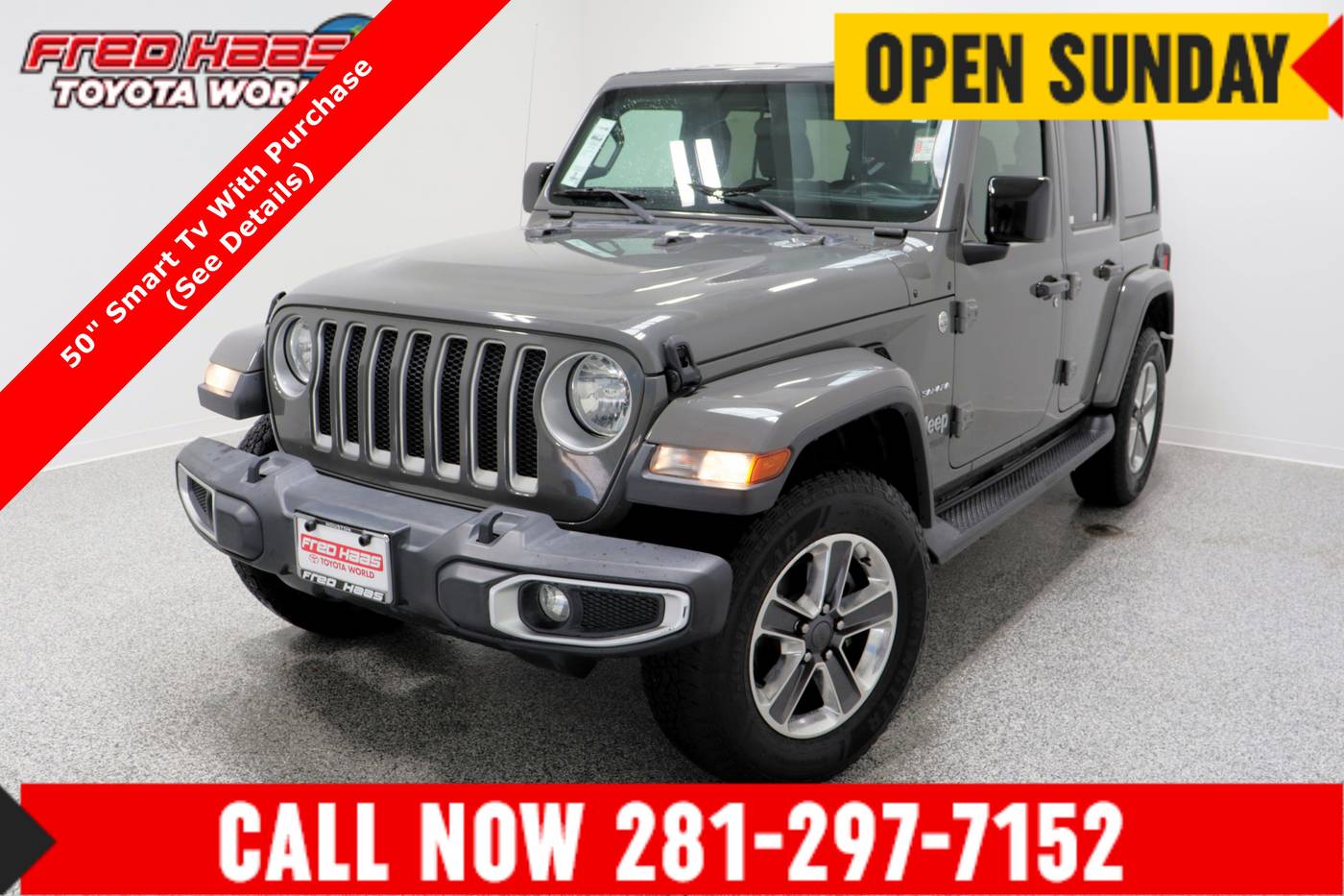 2021 Jeep Wrangler Sahara — SUV — 82,735 mi — Spring, TX