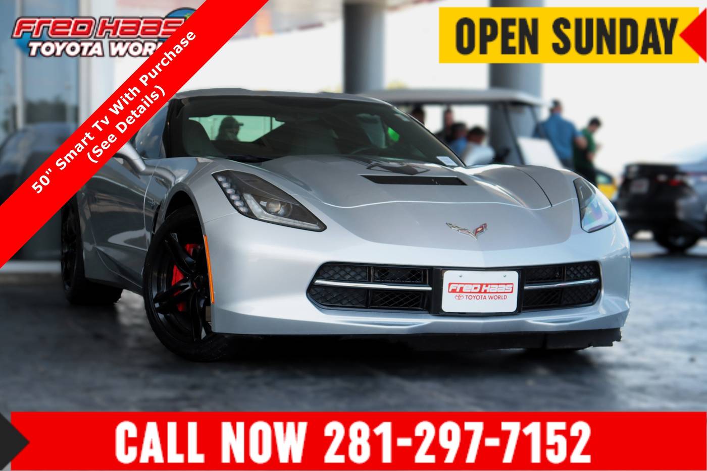 2016 Chevrolet Corvette 1LT — Coupe — 16,798 mi — Spring, TX