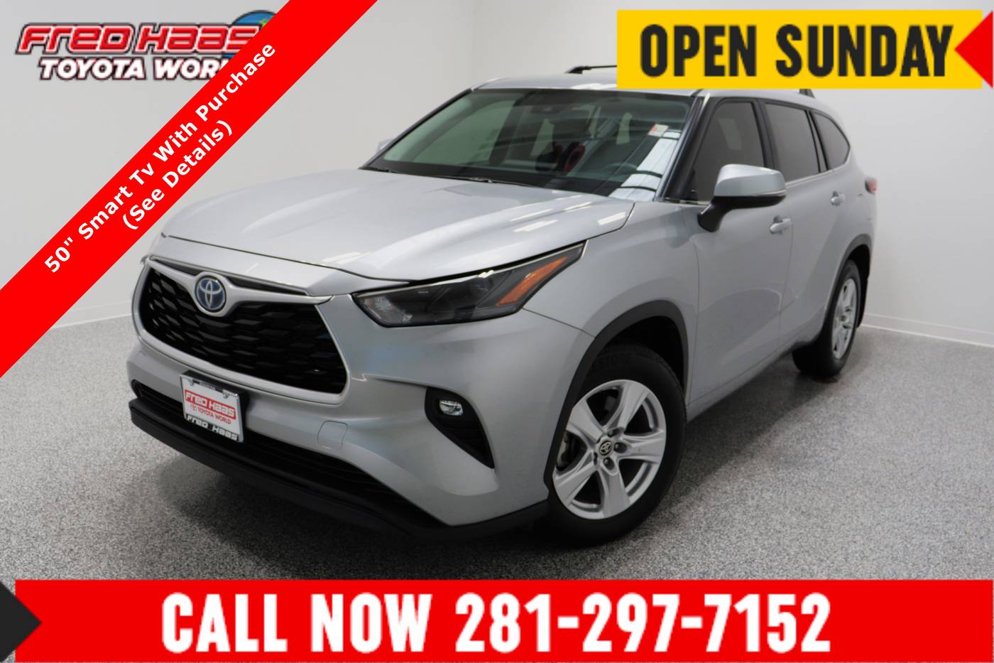 2023 Toyota Highlander Hybrid LE — SUV — 34,096 mi — Spring, TX