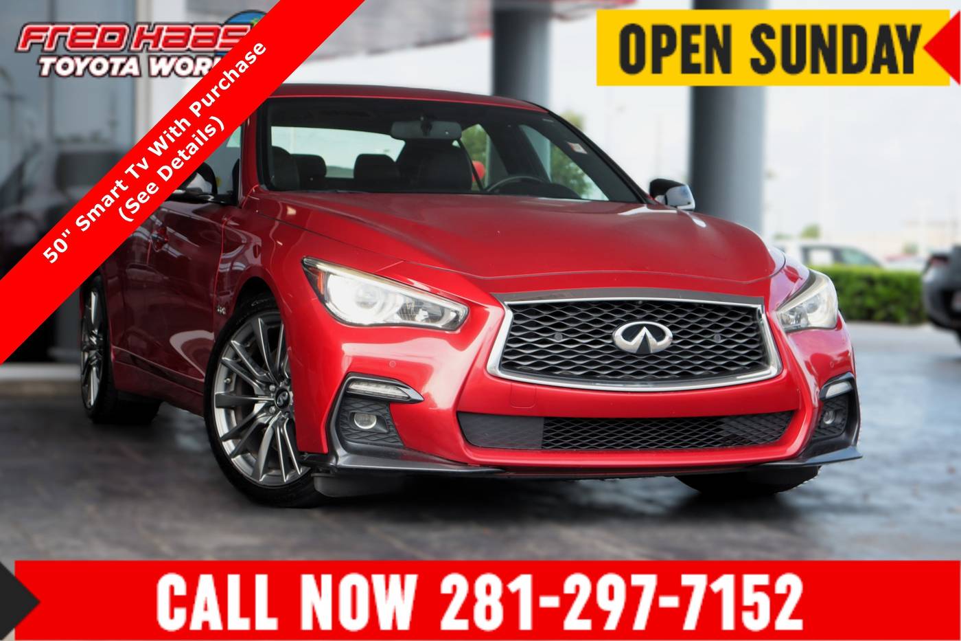 2020 INFINITI Q50 RED SPORT 400 — Sedan — 92,630 mi — Spring, TX