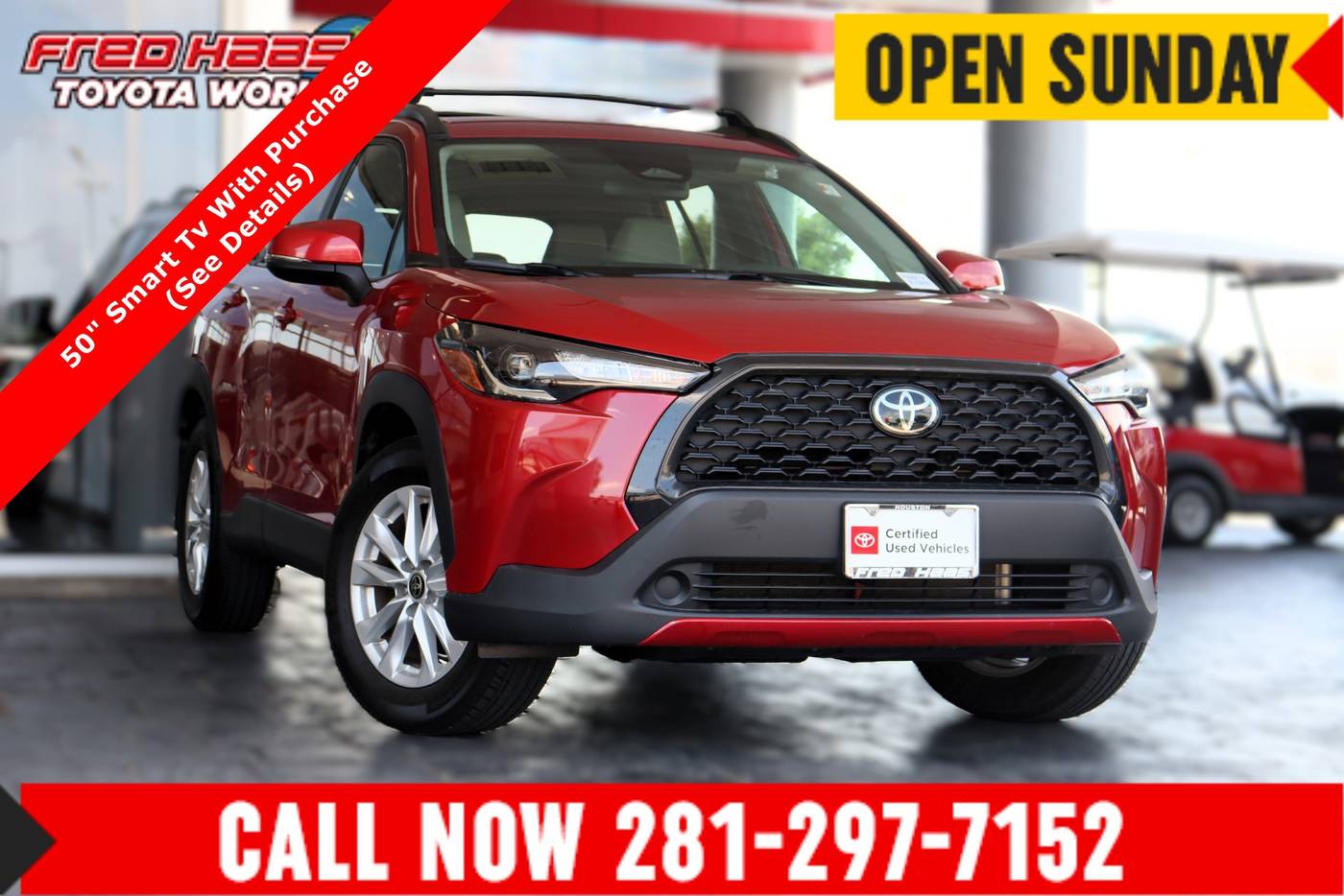 2023 Toyota Corolla Cross LE — SUV — 27,805 mi — Spring, TX